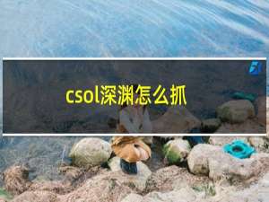 csol深渊怎么抓