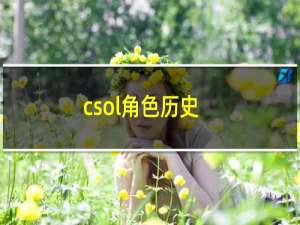 csol角色历史