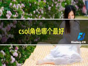 csol角色哪个最好