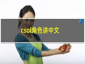 csol角色讲中文