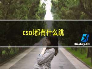 csol都有什么跳