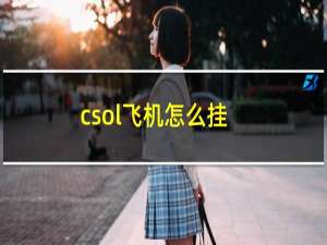 csol飞机怎么挂