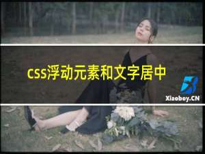 css浮动元素和文字居中