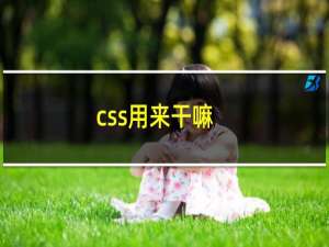 css用来干嘛
