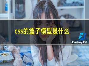 css的盒子模型是什么