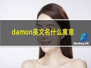 damon英文名什么寓意