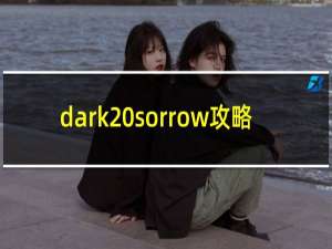 dark sorrow攻略