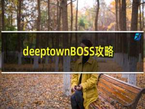 deeptownBOSS攻略