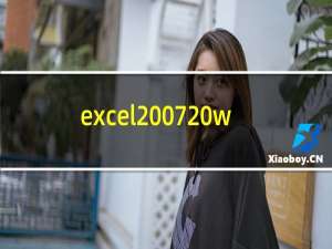 excel2007 win10