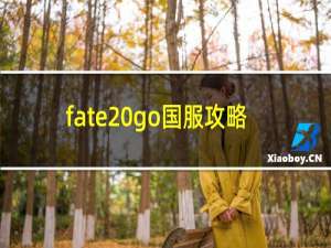 fate go国服攻略