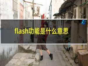 flash功能是什么意思