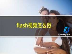 flash视频怎么做