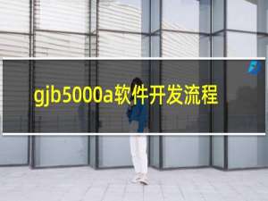 gjb5000a软件开发流程