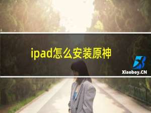 ipad怎么安装原神