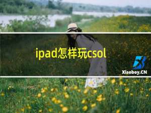 ipad怎样玩csol