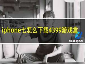 iphone七怎么下载4399游戏盒