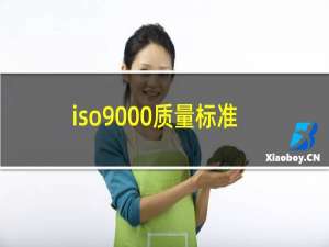 iso9000质量标准是什么意思