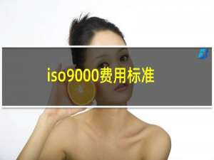 iso9000费用标准