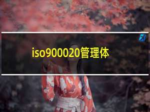 iso9000 管理体系