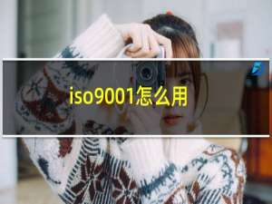 iso9001怎么用