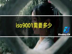 iso9001需要多少费用