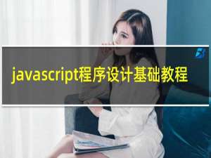 javascript程序设计基础教程
