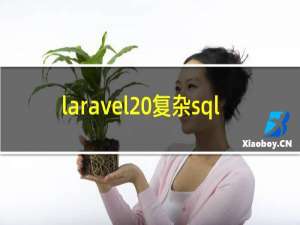 laravel 复杂sql