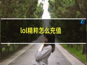 lol精粹怎么充值