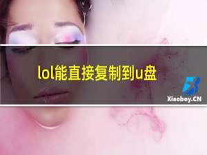 lol能直接复制到u盘里吗