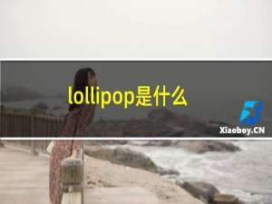 lollipop是什么意思翻译成中文