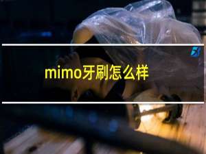 mimo牙刷怎么样