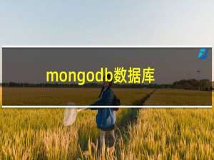 mongodb数据库