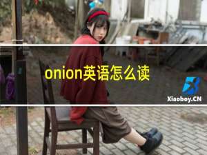 onion英语怎么读