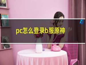 pc怎么登录b服原神