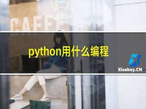 python用什么编程