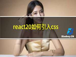 react 如何引入css