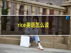 rice英语怎么读