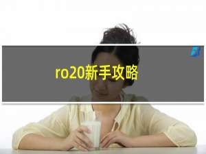 ro 新手攻略