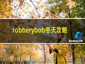robberybob冬天攻略