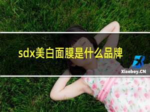 sdx美白面膜是什么品牌