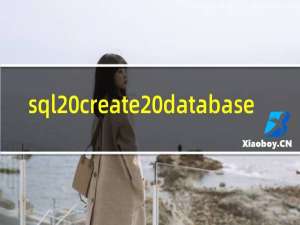 sql create database