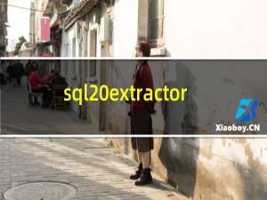 sql extractor