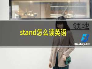 stand怎么读英语