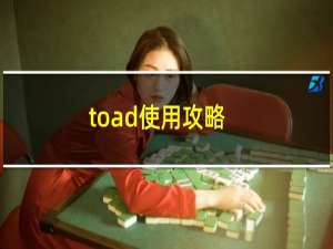 toad使用攻略