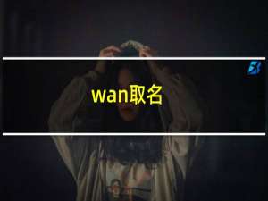 wan取名