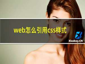 web怎么引用css样式