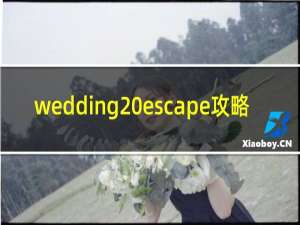 wedding escape攻略