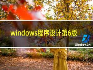 windows程序设计第6版