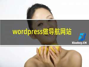 wordpress做导航网站