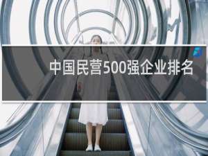 中国民营500强企业排名（2021年民营企业500强）